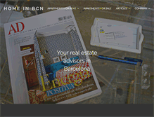 Tablet Screenshot of homeinbcn.com